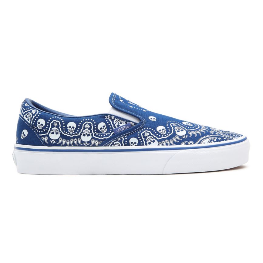 Vans Bandana Classic Slip-On Azules | VN966B6UW73