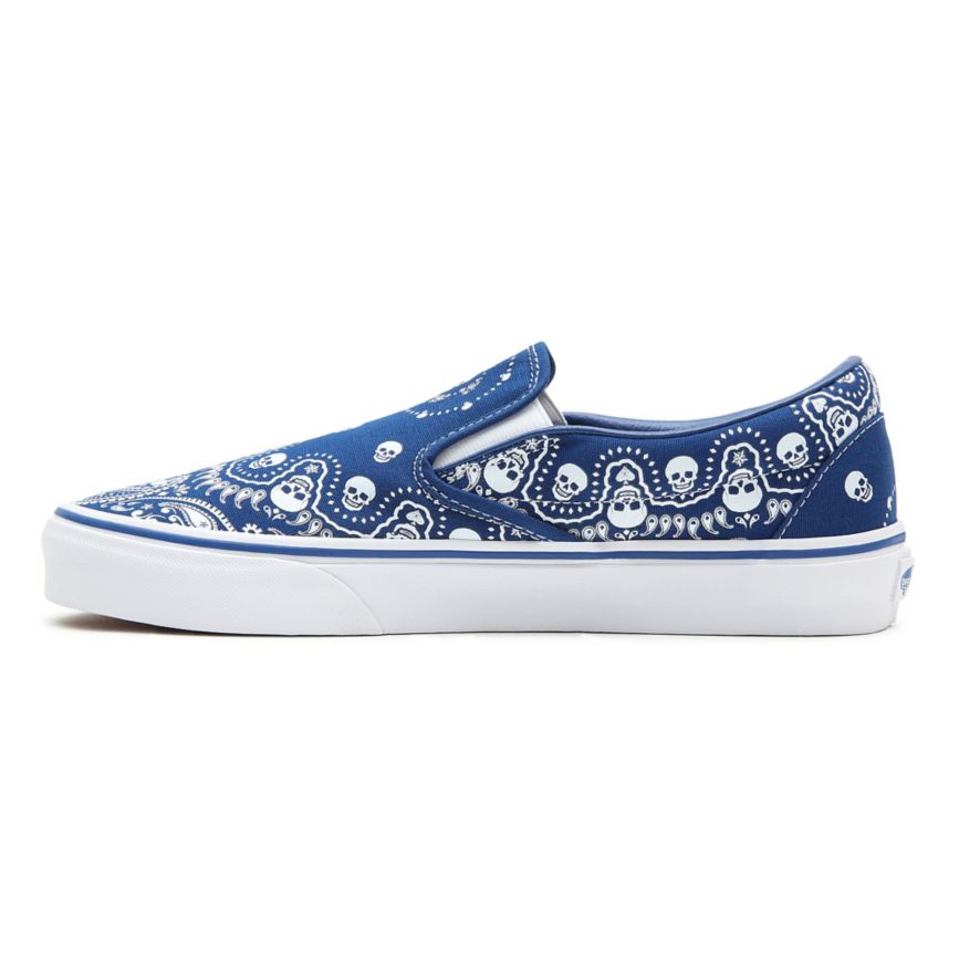 Vans Bandana Classic Slip-On Azules | VN966B6UW73