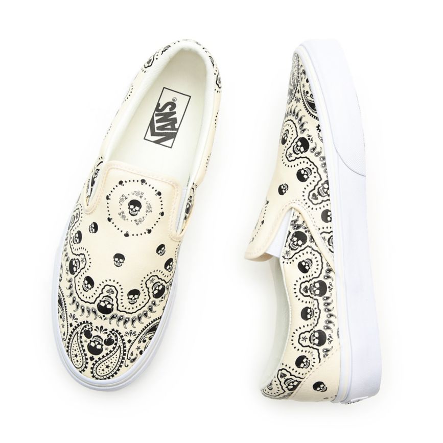 Vans Bandana Classic Slip-On Blancas | VN823A6CR02
