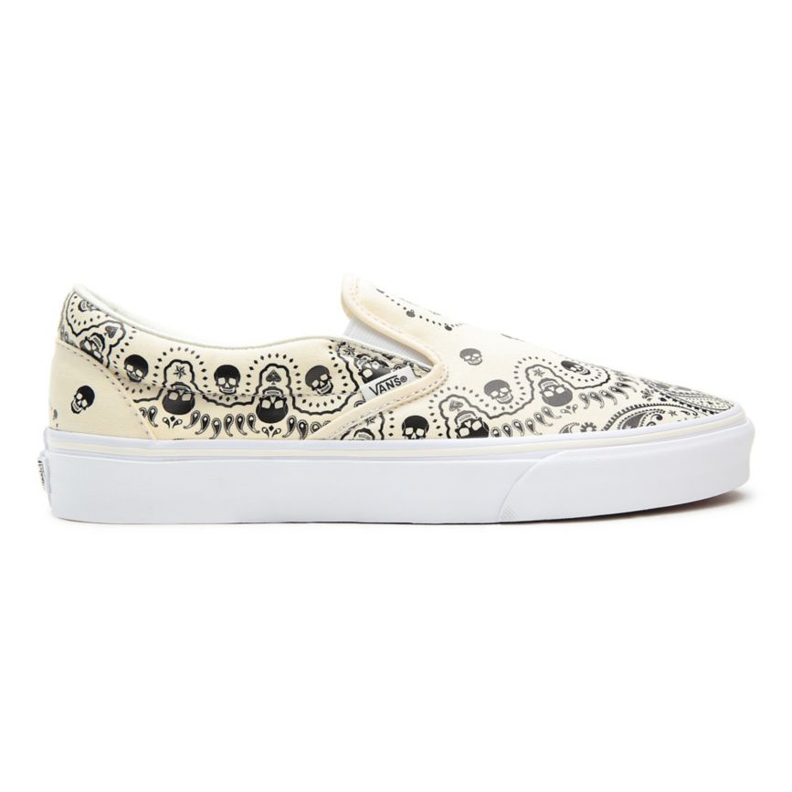 Vans Bandana Classic Slip-On Blancas | VN823A6CR02
