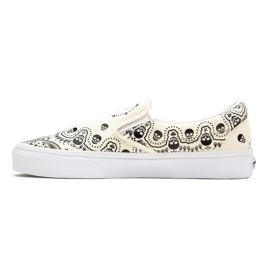 Vans Bandana Classic Slip-On Blancas | VN823A6CR02