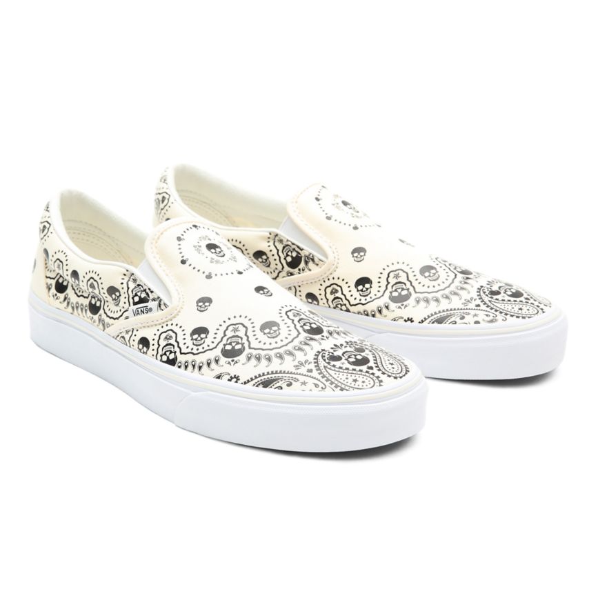 Vans Bandana Classic Slip-On Blancas | VN823A6CR02