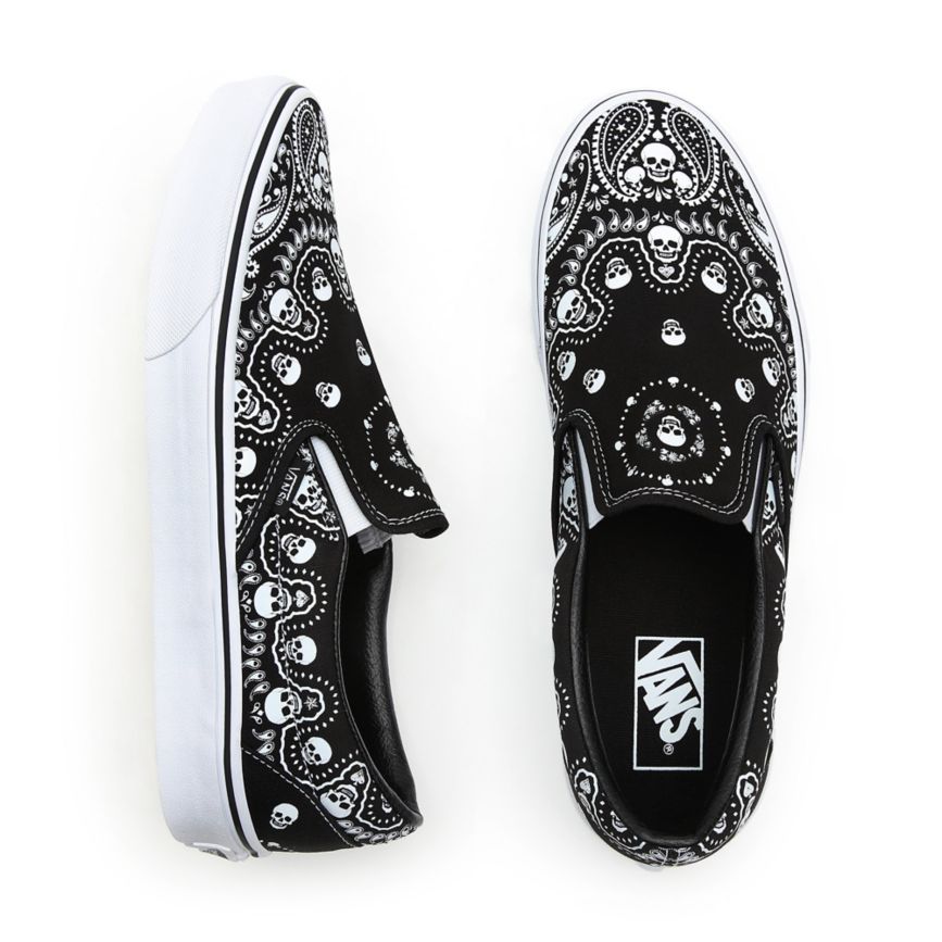 Vans Bandana Classic Slip-On Negras | VN054P7GS10