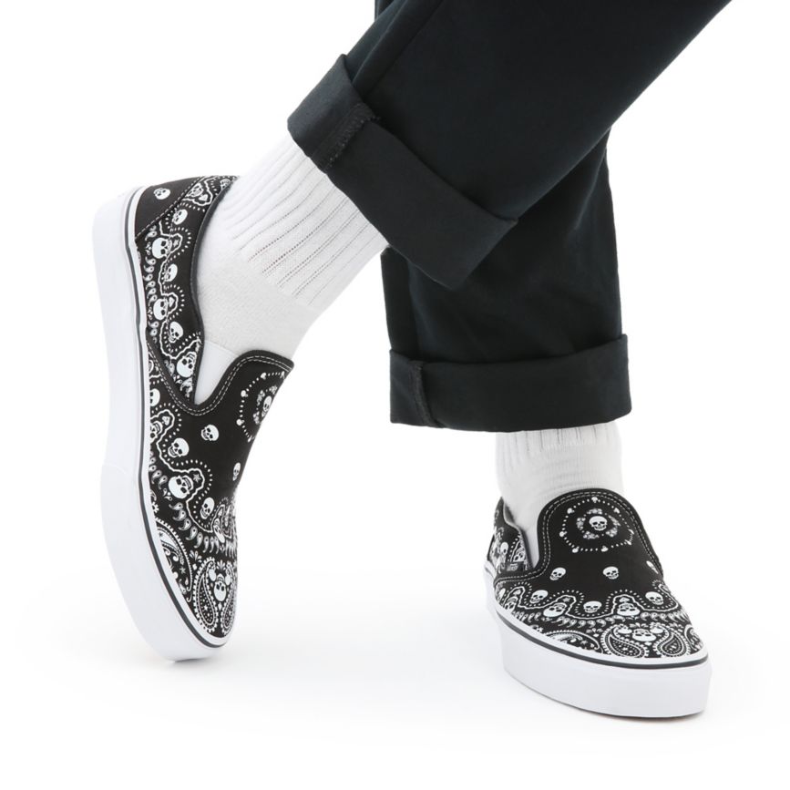 Vans Bandana Classic Slip-On Negras | VN054P7GS10