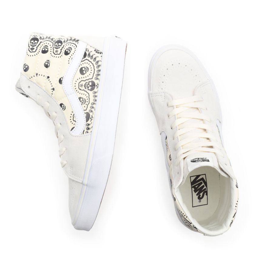 Vans Bandana SK8-Hi Blancas | VN926L0ZI29