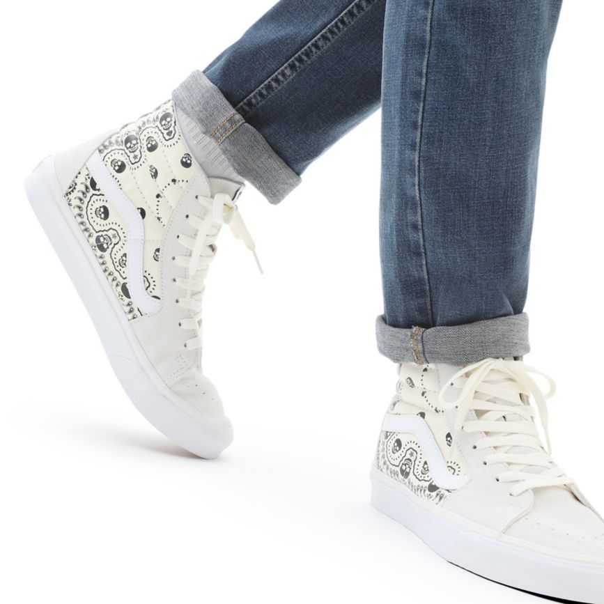 Vans Bandana SK8-Hi Blancas | VN926L0ZI29