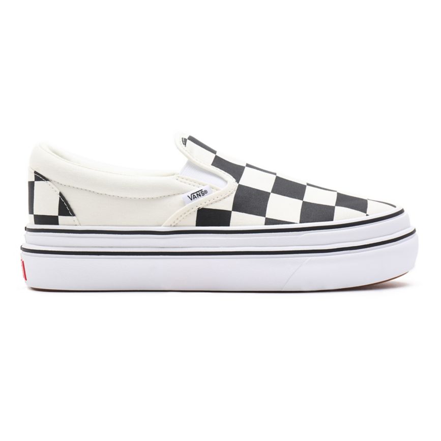 Vans Big Classics Checker Super ComfyCush Slip-On Blancas | VN223Q1TK39