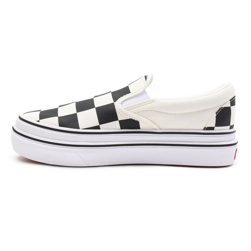 Vans Big Classics Checker Super ComfyCush Slip-On Blancas | VN223Q1TK39
