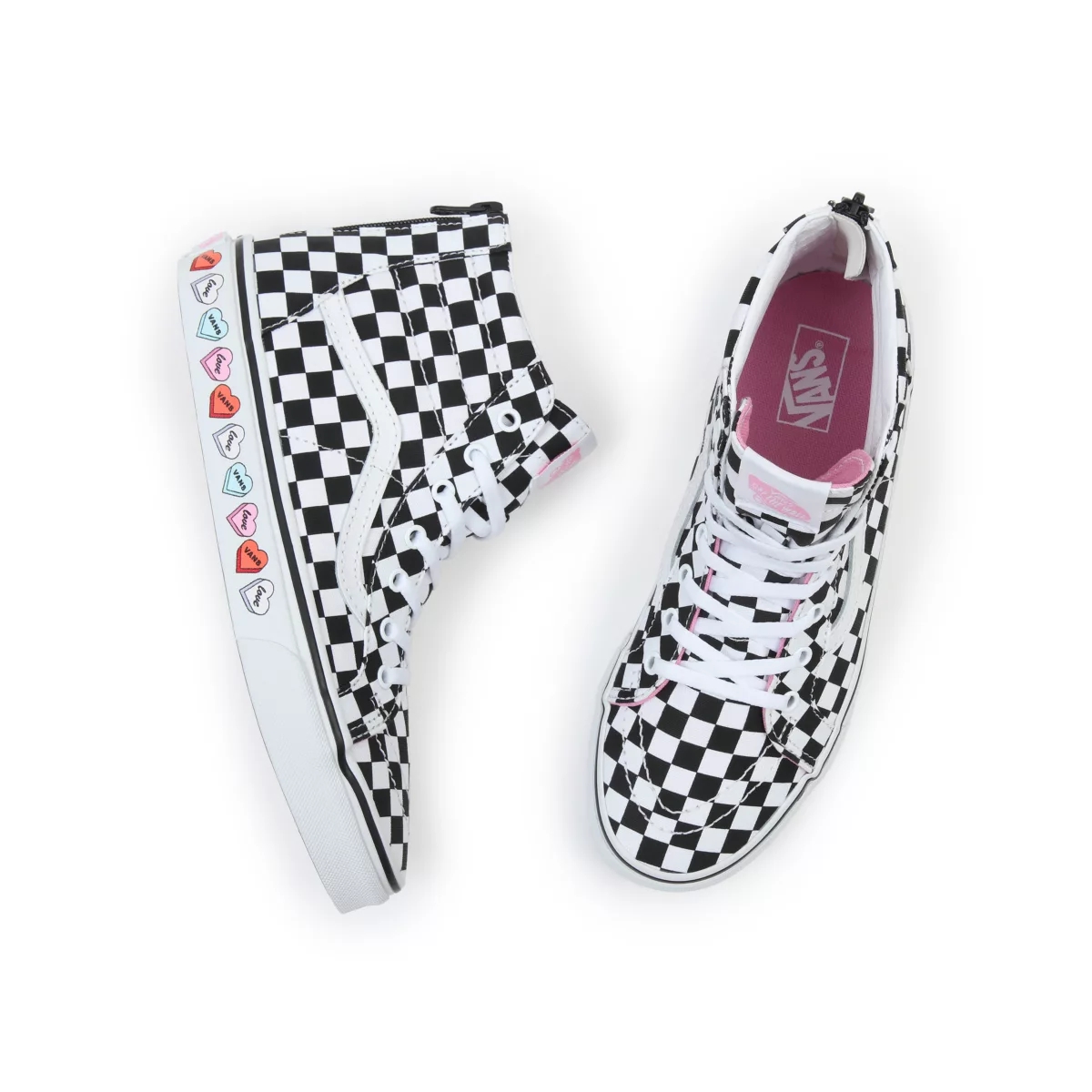 Vans Candy Hearts SK8-Hi Zip Negras | VN415R5JS98