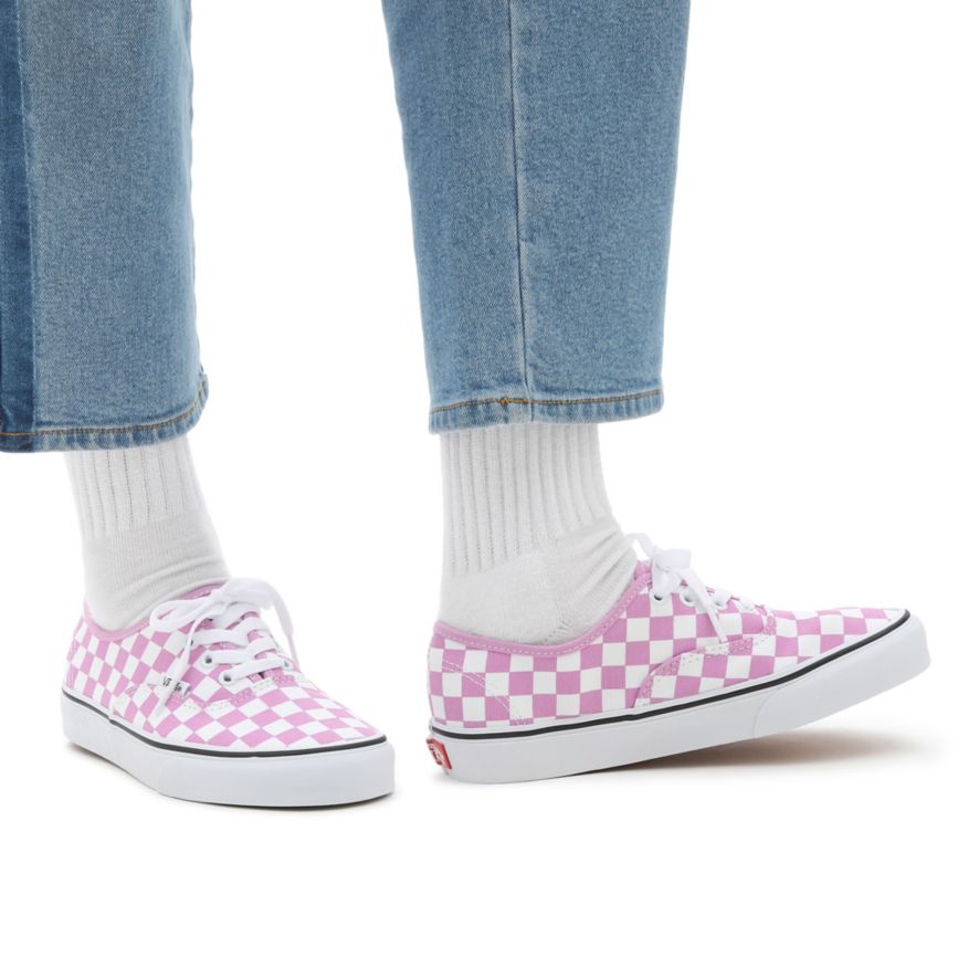 Vans Checkerboard Authentic Rosas | VN045Q0AY74