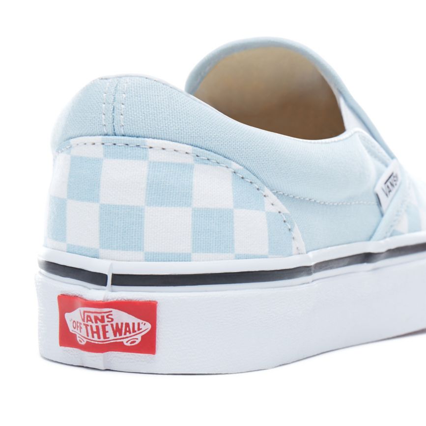 Vans Checkerboard Classic Slip-On Azules | VN671J9JK42