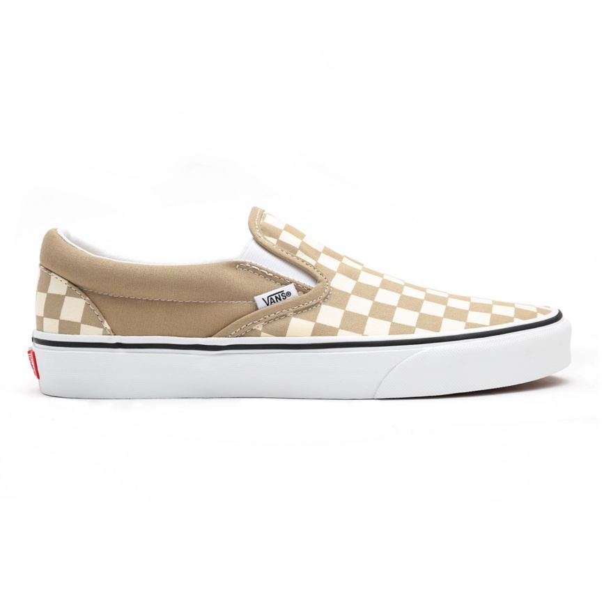 Vans Checkerboard Classic Slip-On Beige | VN389D8MS31