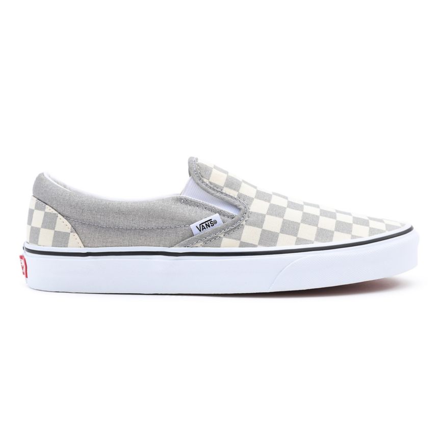 Vans Checkerboard Classic Slip-On Gris | VN031L2VC56