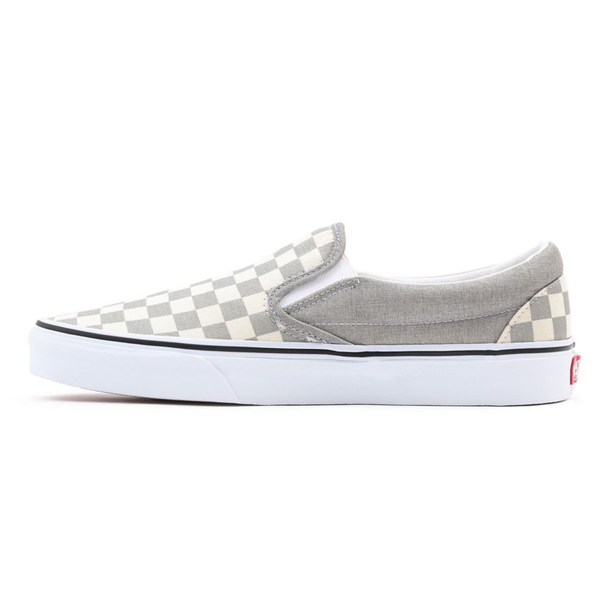 Vans Checkerboard Classic Slip-On Gris | VN031L2VC56