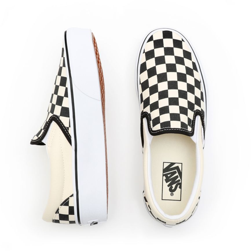 Vans Checkerboard Classic Slip-On Plataforma Negras | VN004X1TZ65