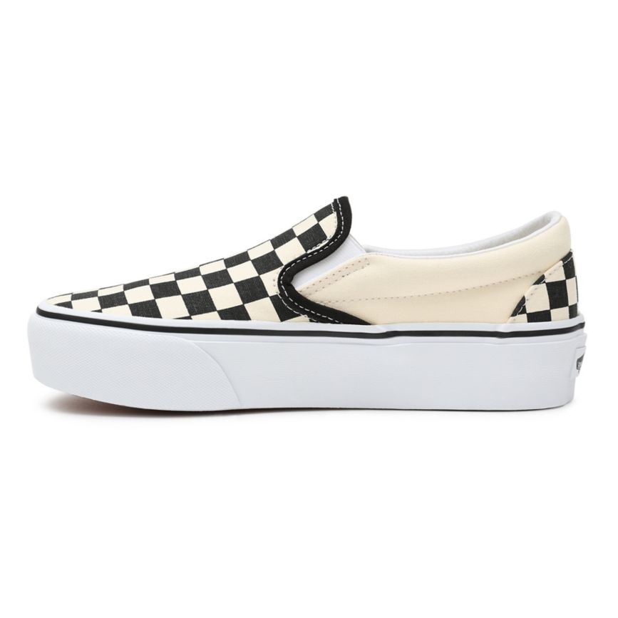 Vans Checkerboard Classic Slip-On Plataforma Negras | VN004X1TZ65