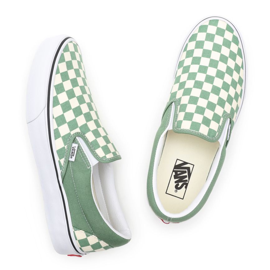 Vans Checkerboard Classic Slip-On Turquesa | VN880C0LJ45