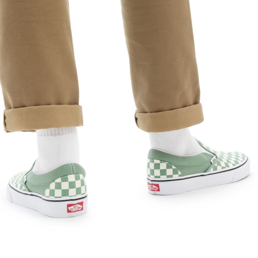 Vans Checkerboard Classic Slip-On Turquesa | VN880C0LJ45