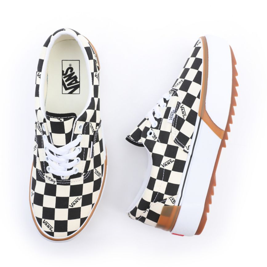 Vans Checkerboard Era Stacked Negras | VN507E5UF24