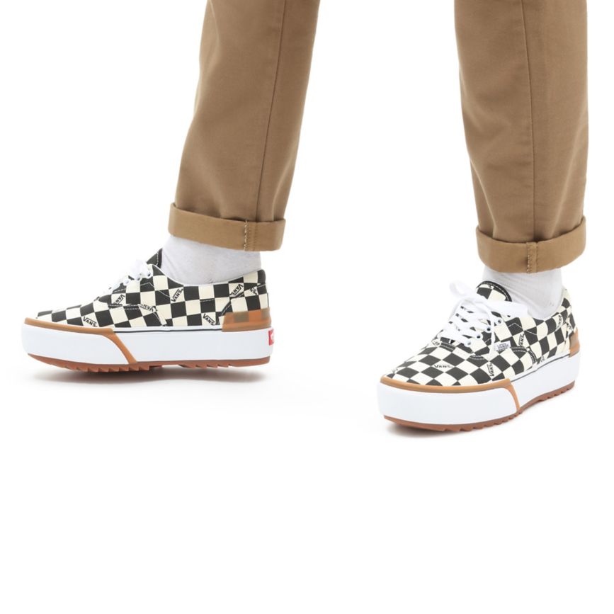 Vans Checkerboard Era Stacked Negras | VN507E5UF24
