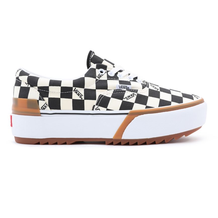 Vans Checkerboard Era Stacked Negras | VN507E5UF24