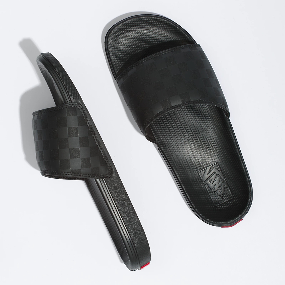 Vans Checkerboard La Costa Chanclas-On Negras | VN590W2JU01