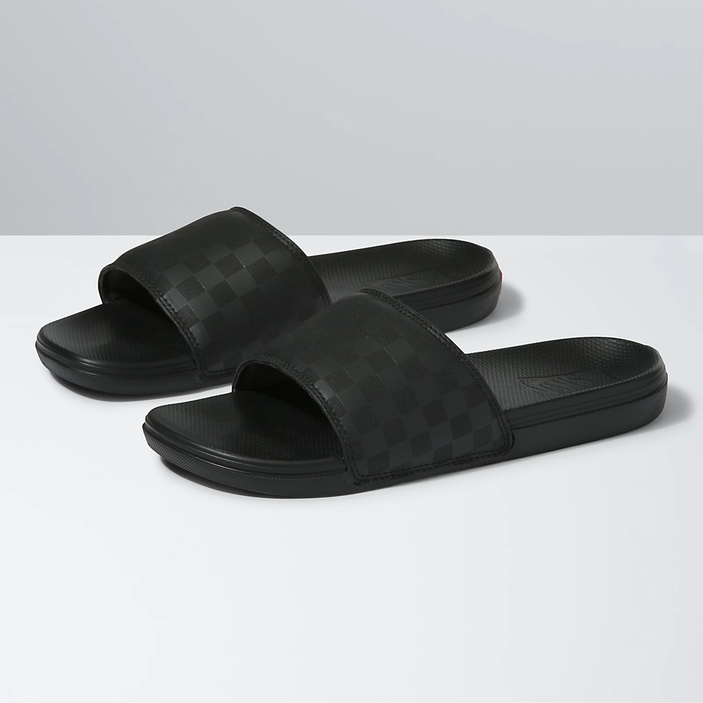 Vans Checkerboard La Costa Chanclas-On Negras | VN590W2JU01