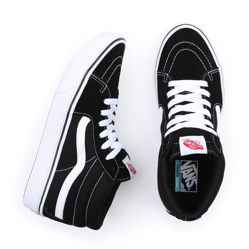 Vans Classic ComfyCush Sk8-Mid Negras | VN027M8NS14