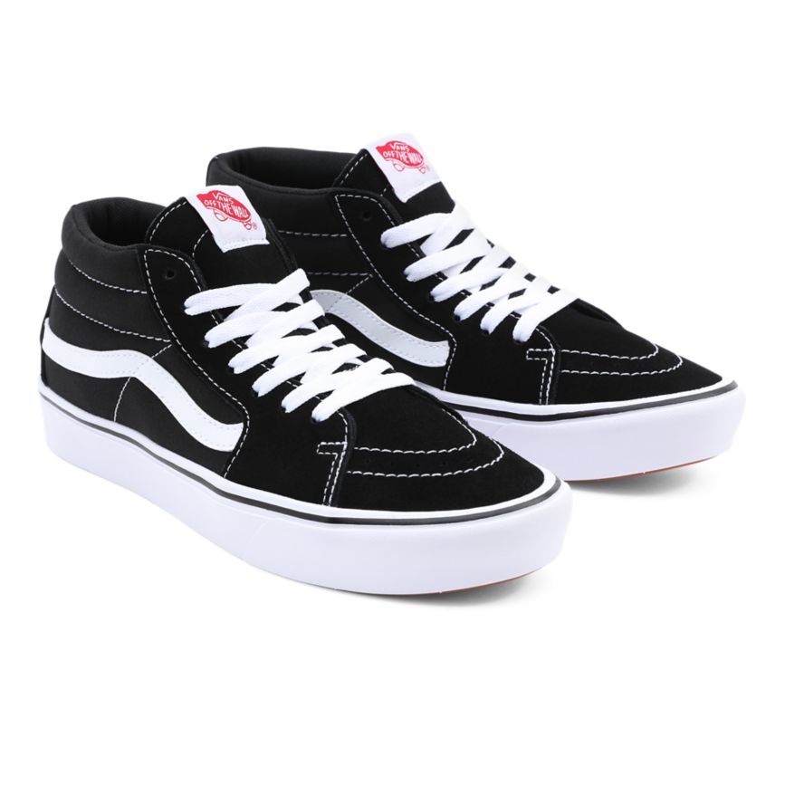 Vans Classic ComfyCush Sk8-Mid Negras | VN027M8NS14