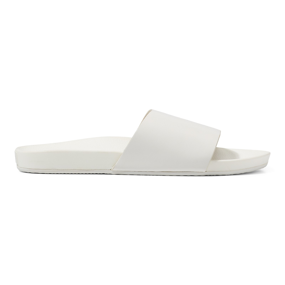 Vans Cuero Decon Chanclas Blancas | VN853W3IC18