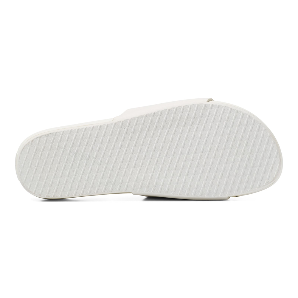 Vans Cuero Decon Chanclas Blancas | VN853W3IC18