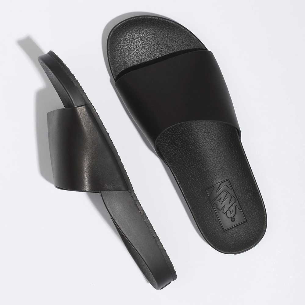 Vans Cuero Decon Chanclas Negras | VN066E2YI73