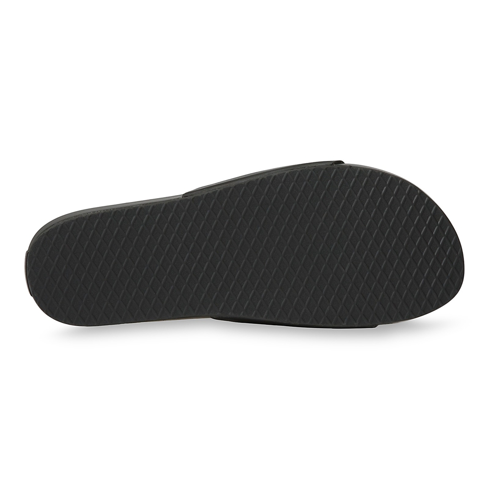 Vans Cuero Decon Chanclas Negras | VN066E2YI73