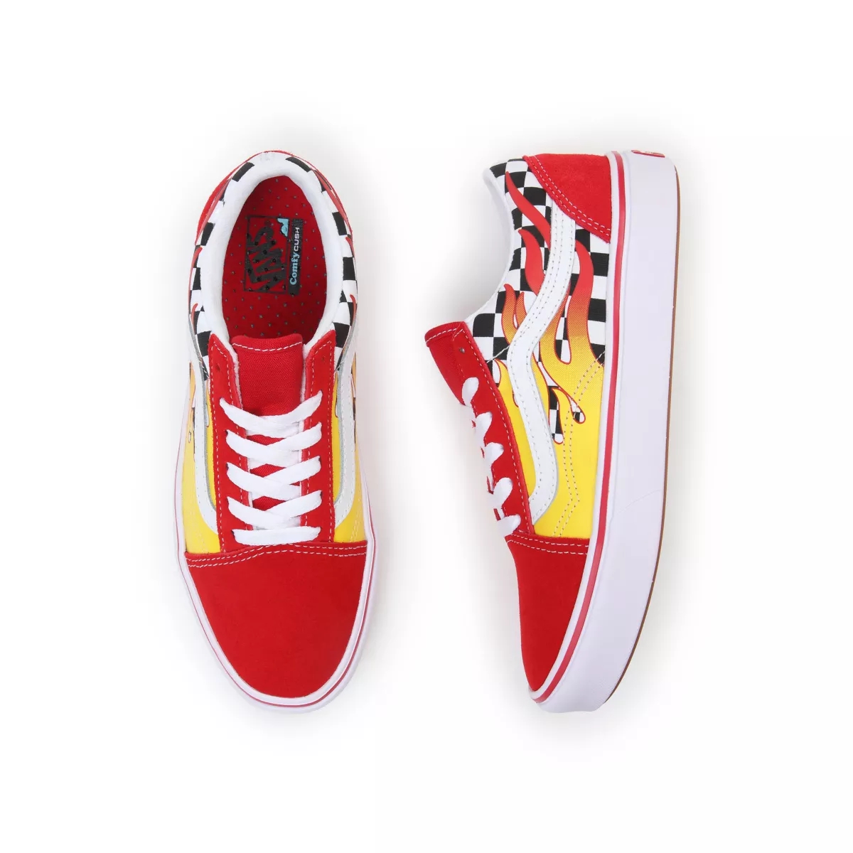 Vans Flame ComfyCush Old Skool Rojas | VN619C7WQ66