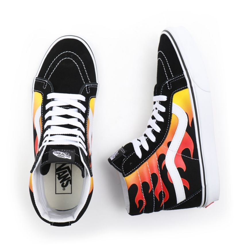Vans Flame Sk8-Hi Reissue Negras | VN726H0SZ61