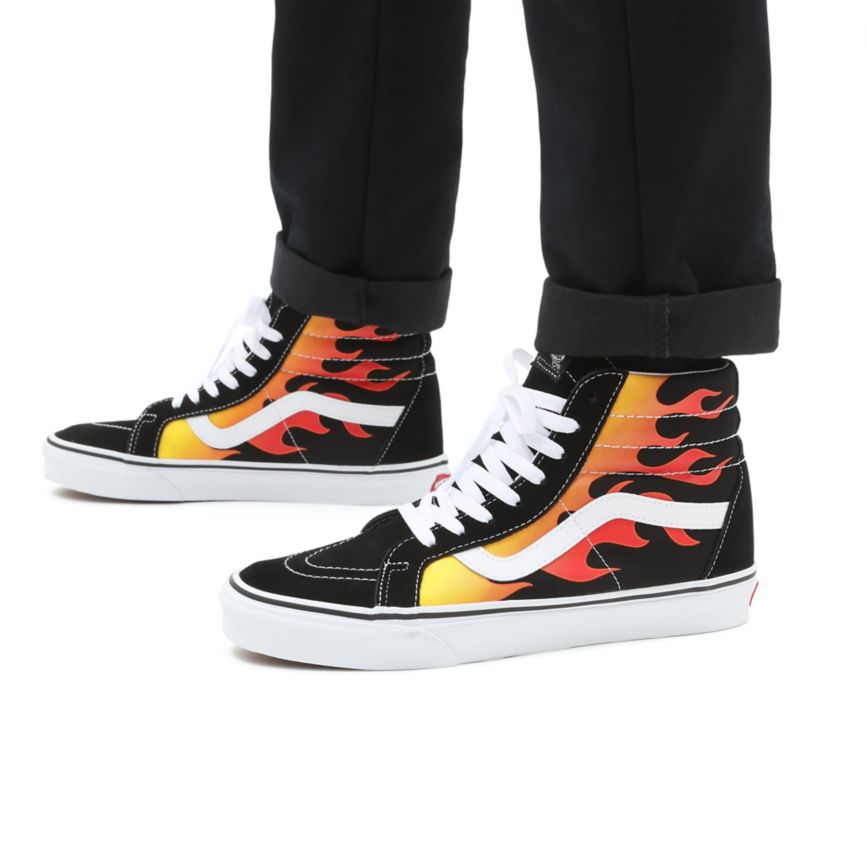 Vans Flame Sk8-Hi Reissue Negras | VN726H0SZ61