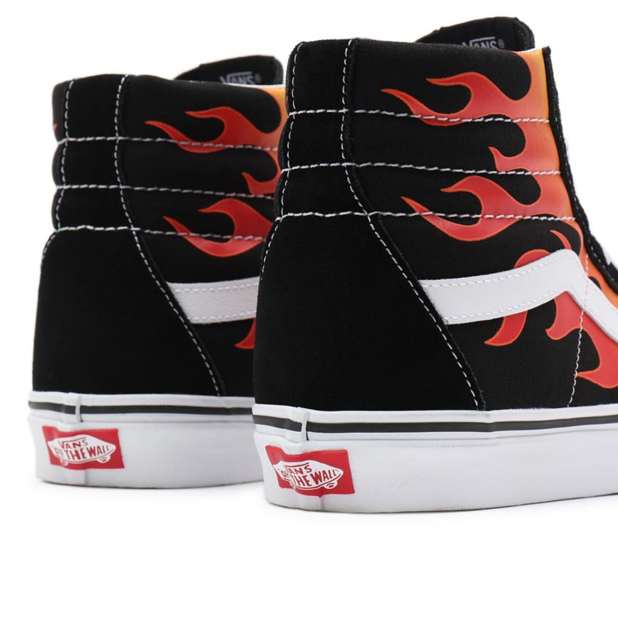 Vans Flame Sk8-Hi Reissue Negras | VN726H0SZ61