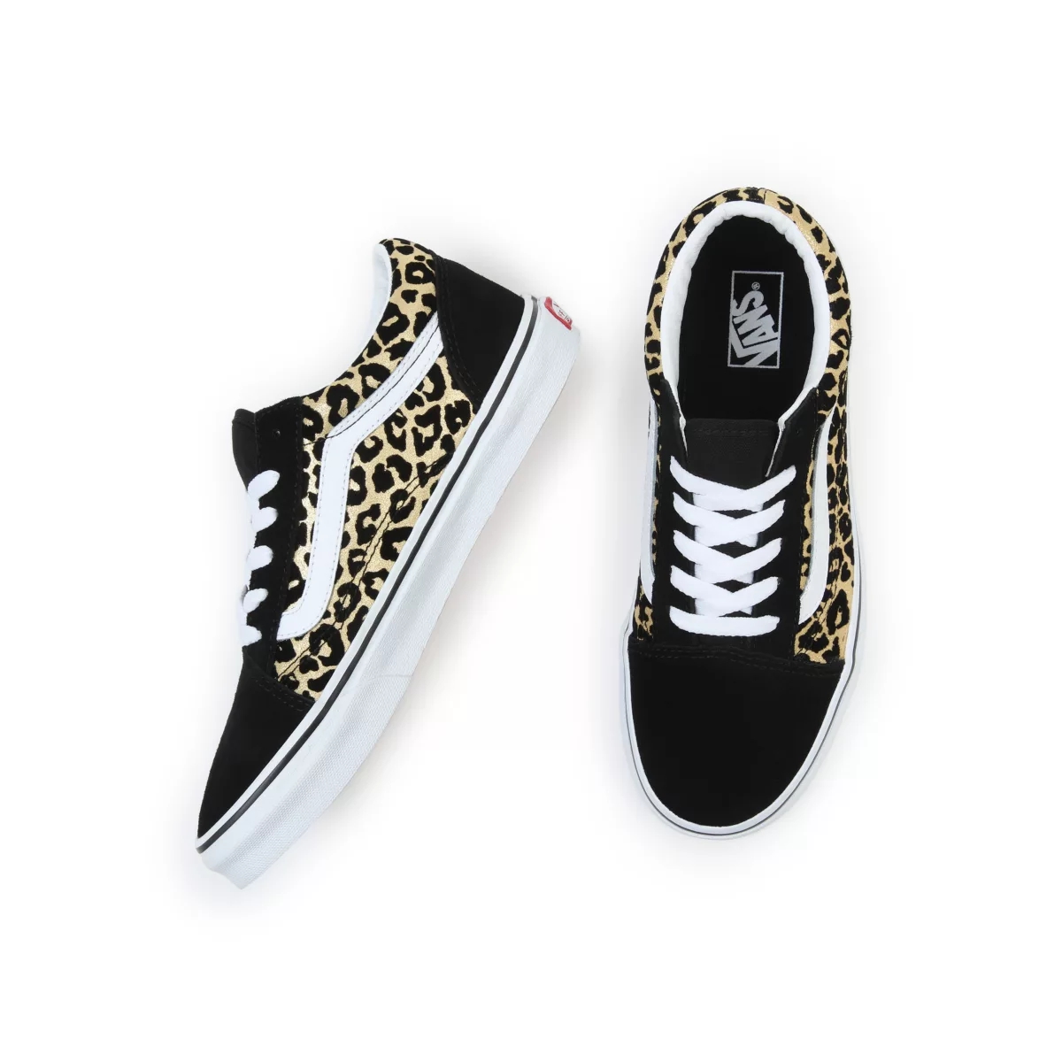 Vans Flocked Leopard Old Skool Negras | VN277E3YT66