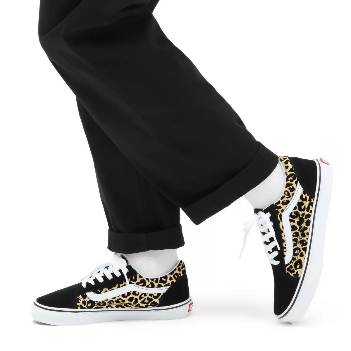Vans Flocked Leopard Old Skool Negras | VN277E3YT66