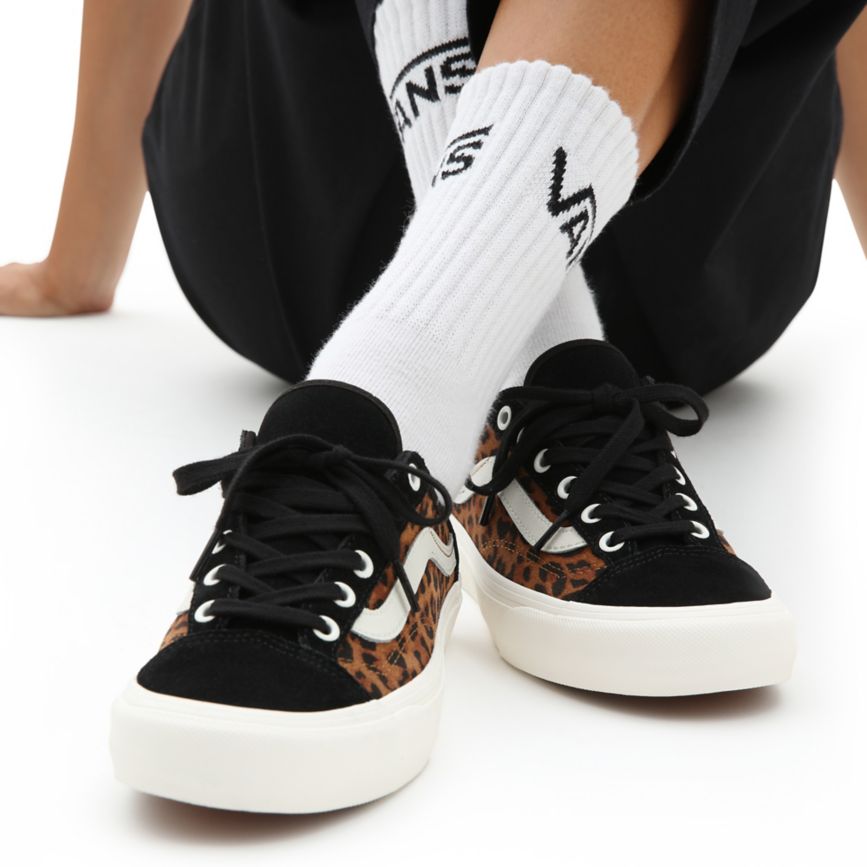 Vans Gamuza Leopard Estilo 36 Decon SF Blancas | VN090T1VH43