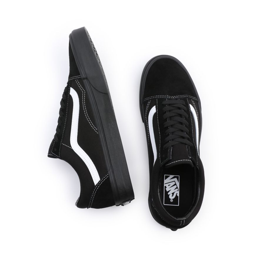 Vans Gamuza Lona Old Skool Negras | VN737V7AR28