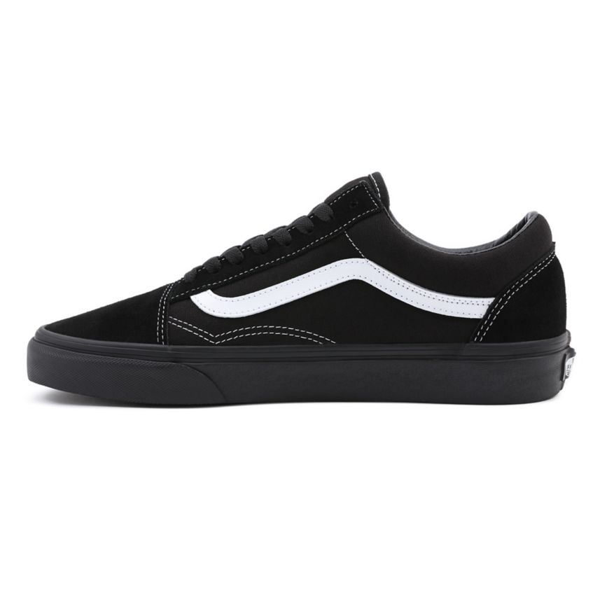 Vans Gamuza Lona Old Skool Negras | VN737V7AR28
