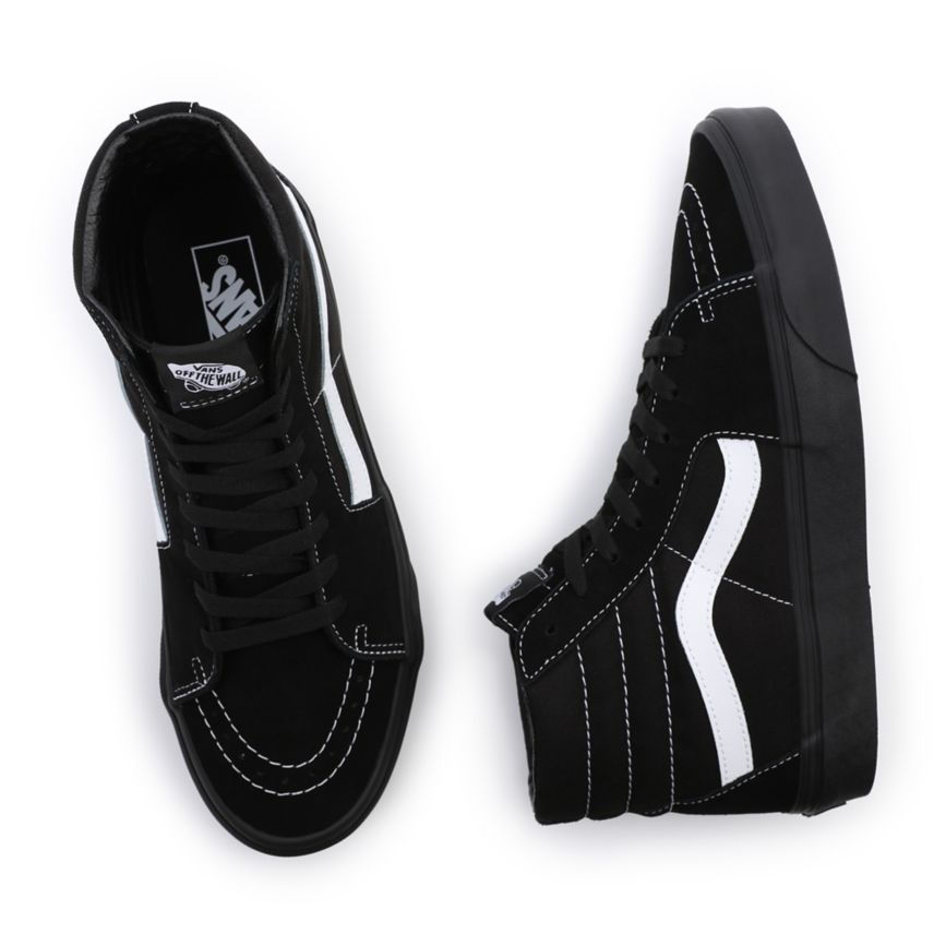Vans Gamuza Lona Sk8-Hi Negras | VN880W7DT98