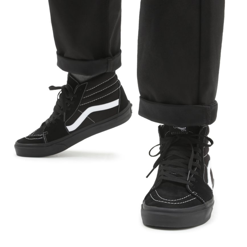 Vans Gamuza Lona Sk8-Hi Negras | VN880W7DT98