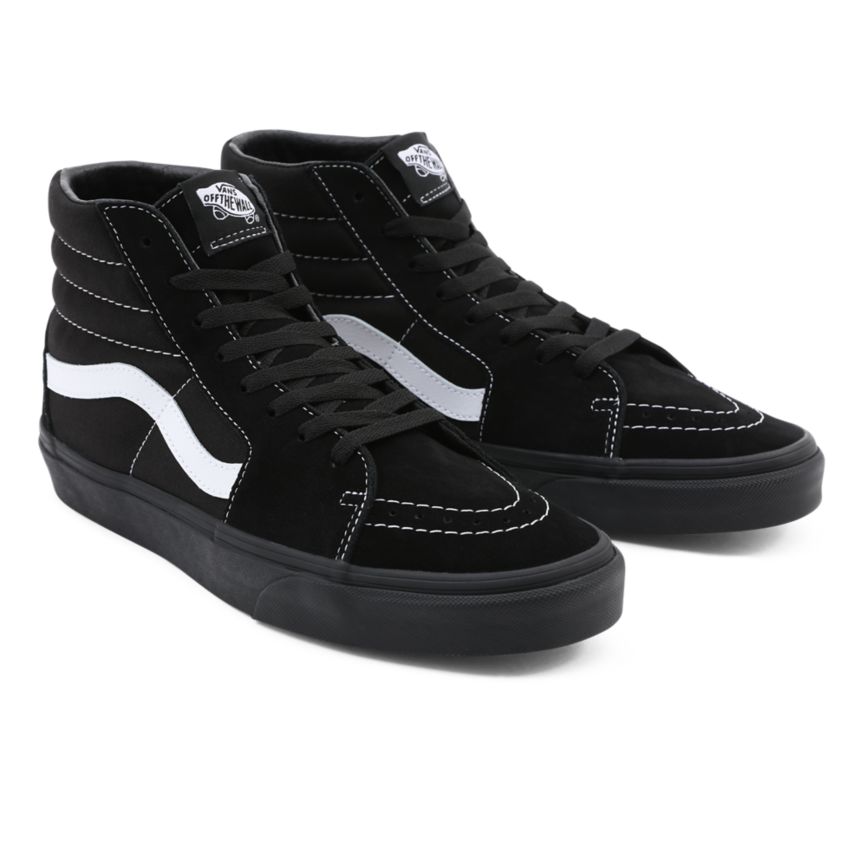 Vans Gamuza Lona Sk8-Hi Negras | VN880W7DT98