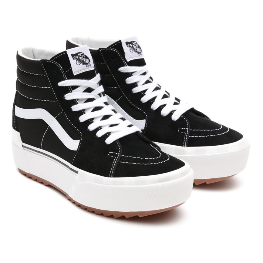 Vans Gamuza Lona Sk8-Hi Stacked Negras | VN938I0MN81