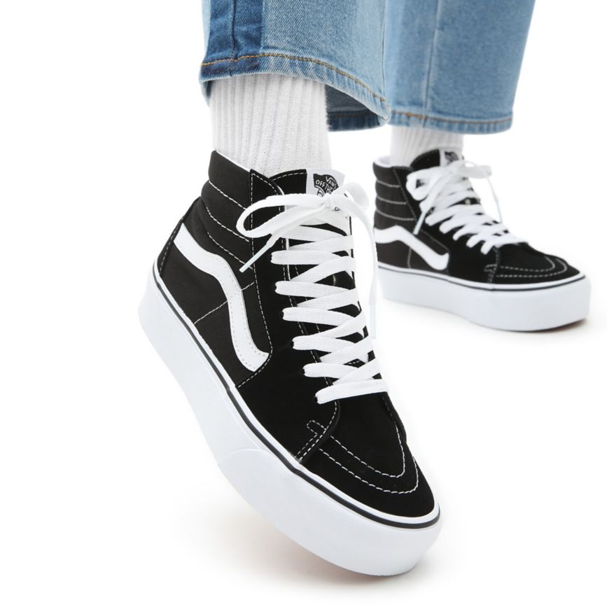 Vans Gamuza Sk8-Hi Plataforma 2.0 Negras | VN454D0WW33