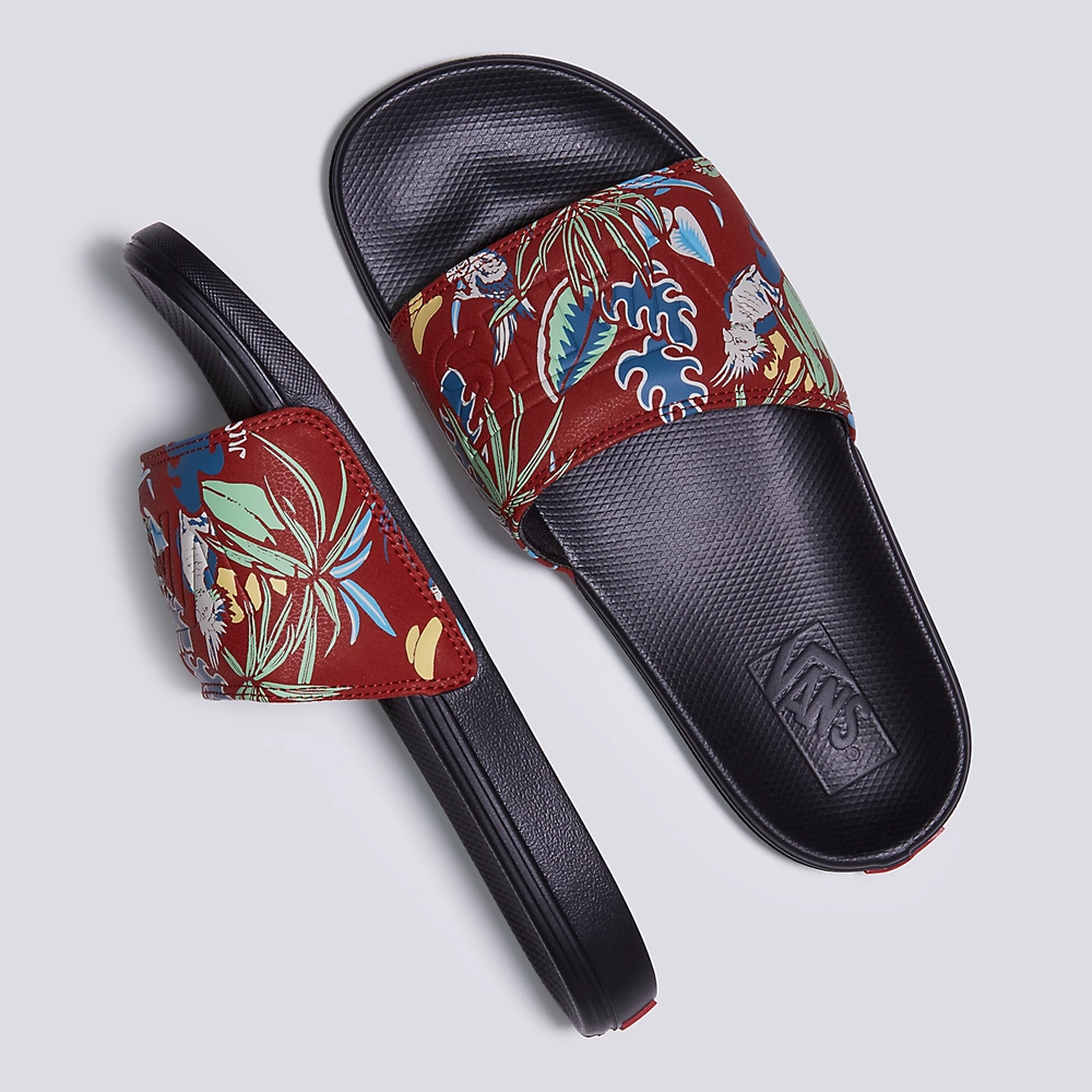Vans Hawaiian Jungle La Costa Chanclas-On Rojas | VN635Y4LS34