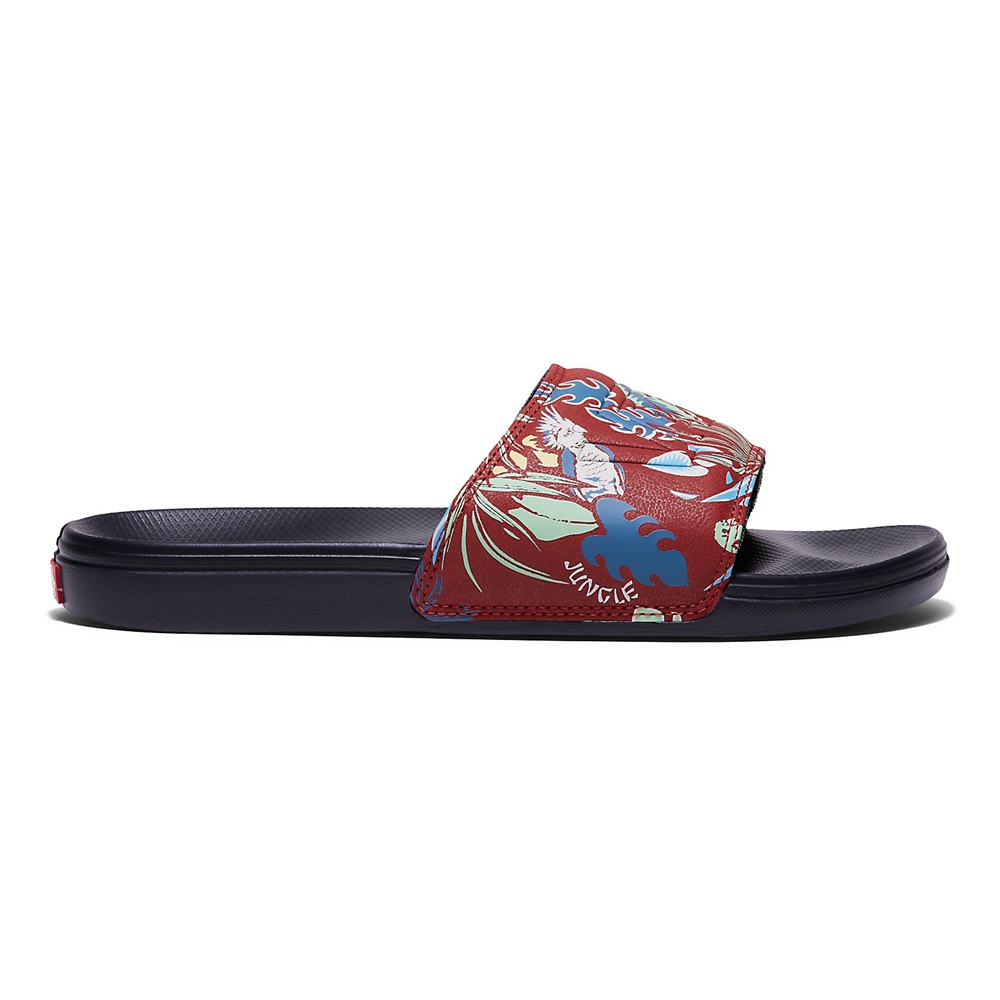 Vans Hawaiian Jungle La Costa Chanclas-On Rojas | VN635Y4LS34