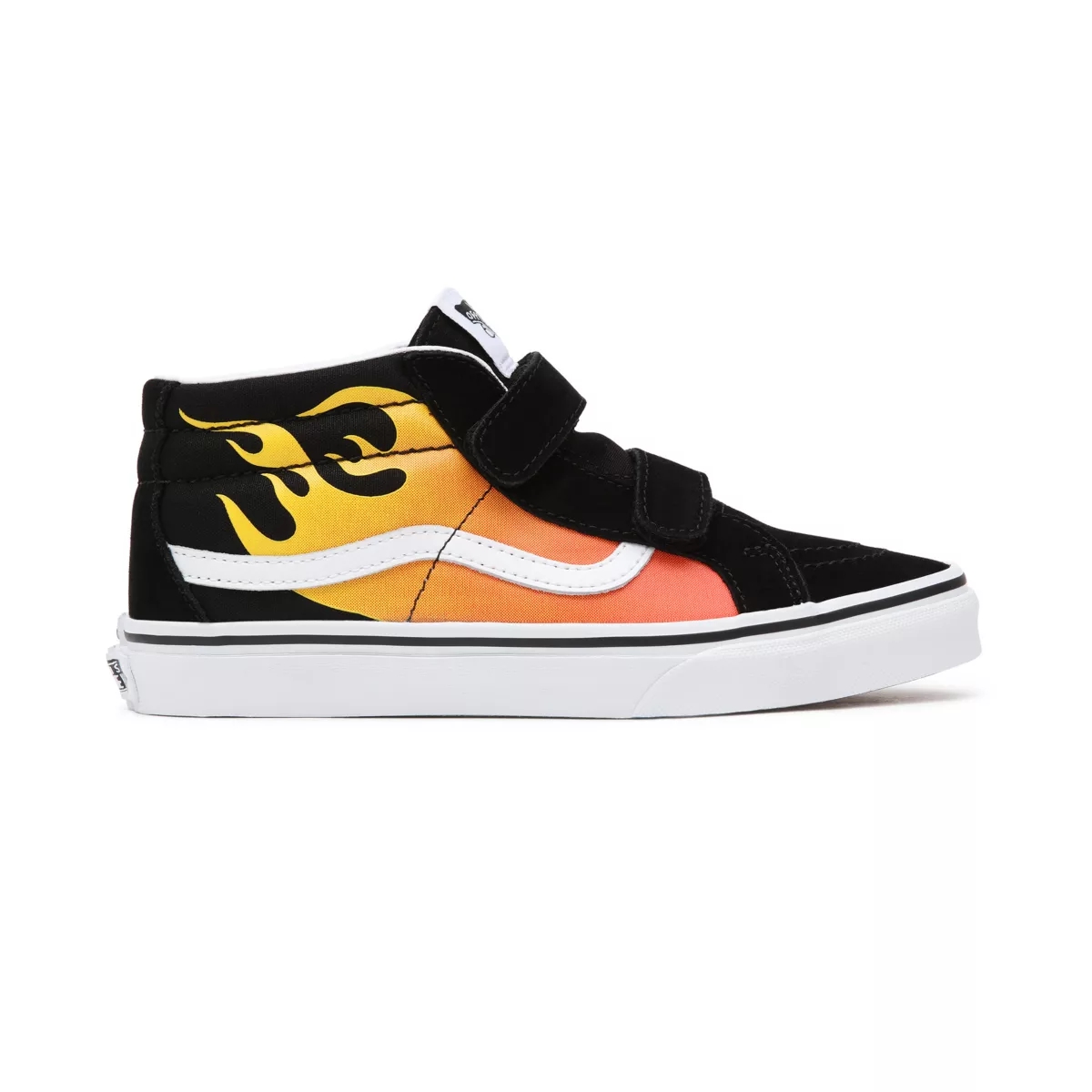 Vans Hot Flame Sk8-Mid Reissue Velcro Negras | VN533Q9OF94